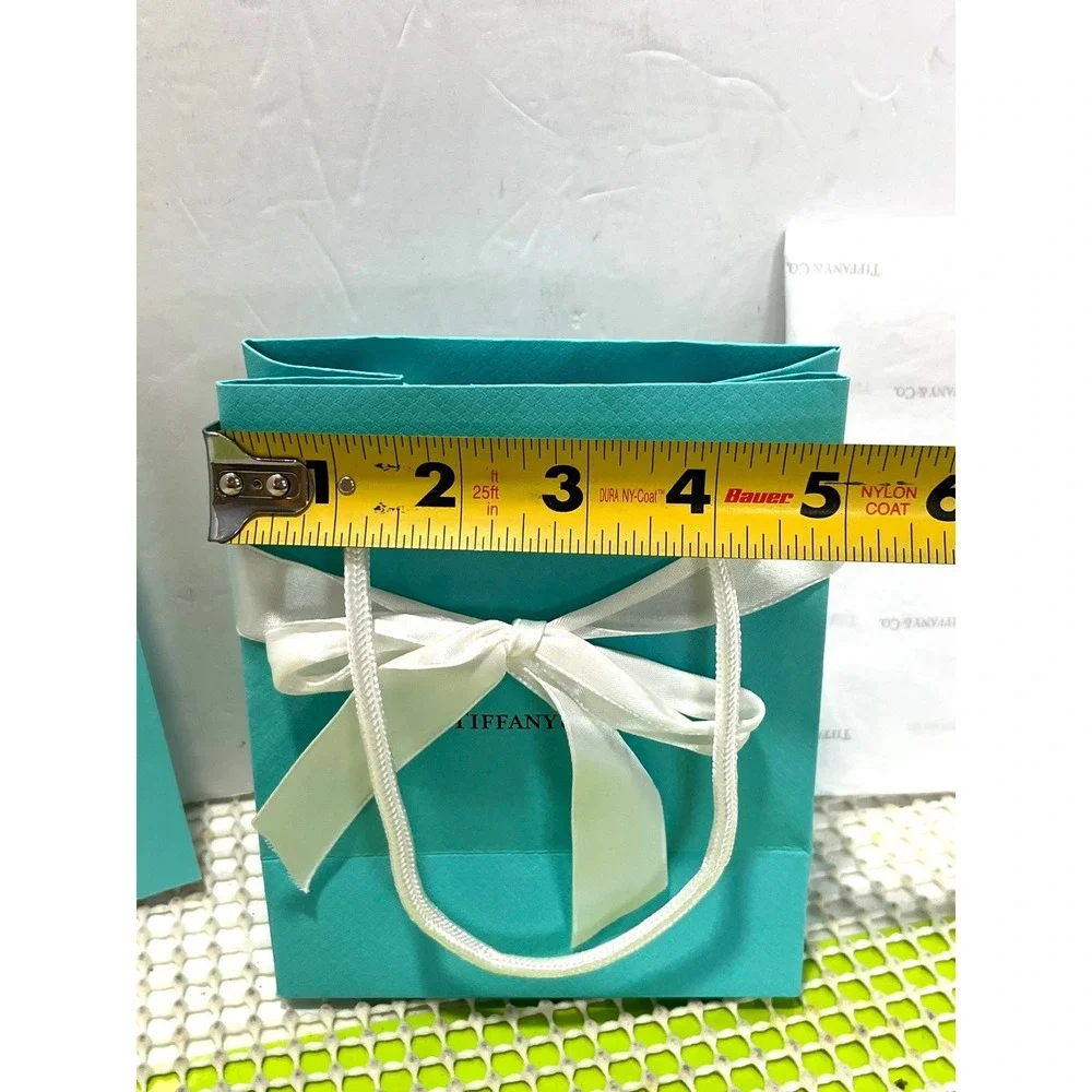 Tiffany & Co. Velvet Hinged Jewelry Box, Gift Box,Tissue Paper Shopping Bag EUC